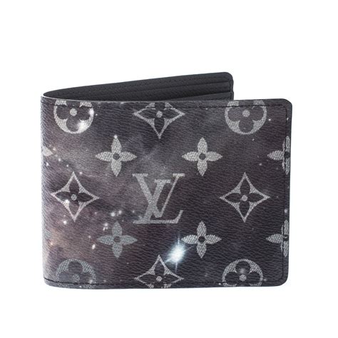 black and gray louis vuitton wallet|Louis Vuitton Multiple Wallet Monogram Galaxy Black/Grey.